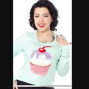 Cupcake Graphic Knit Sweater - Iron Fist